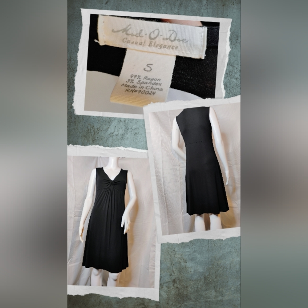 Mod-O-Doc Casual Elegance Black Dress